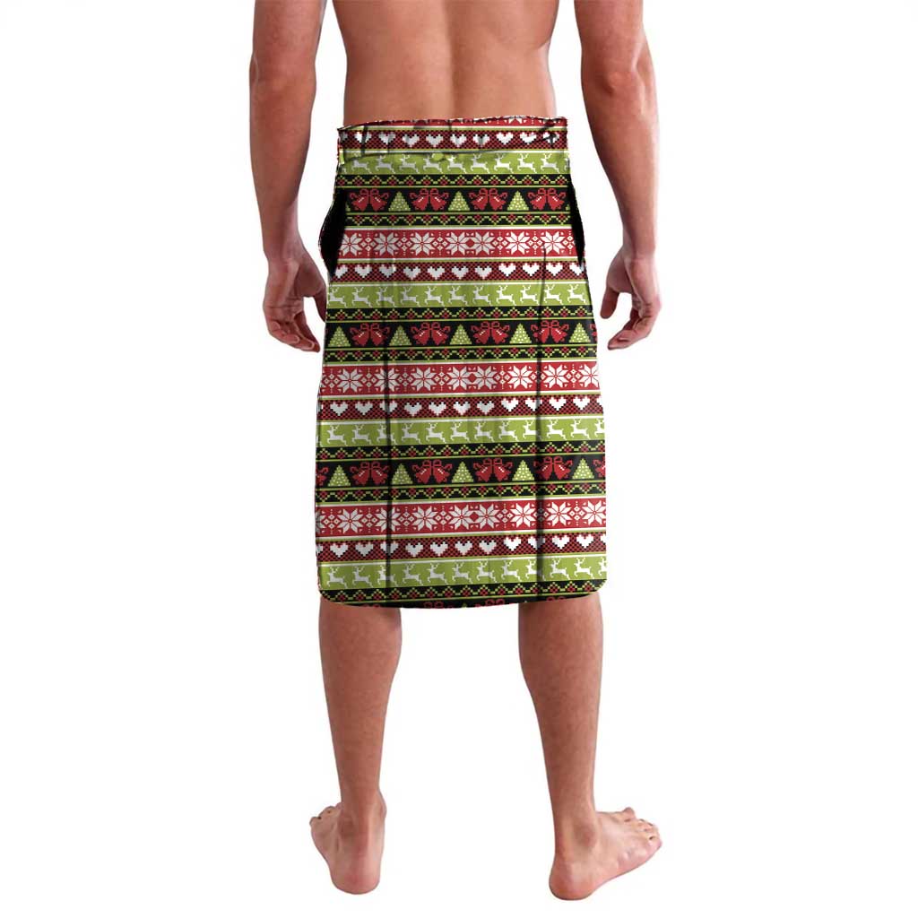 Six Seven Christmas Lavalava Funny Santa and Green Hands - Wonder Print Shop