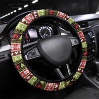 Six Seven Christmas Steering Wheel Cover Funny Santa and Green Hands - Wonder Print Shop