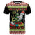 Six Seven Christmas T Shirt Funny Santa and Green Hands - Wonder Print Shop