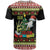 Six Seven Christmas T Shirt Funny Santa and Green Hands - Wonder Print Shop