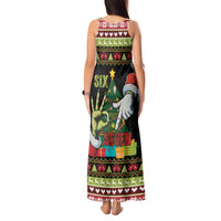 Six Seven Christmas Tank Maxi Dress Funny Santa and Green Hands - Wonder Print Shop