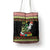 Six Seven Christmas Tote Bag Funny Santa and Green Hands - Wonder Print Shop