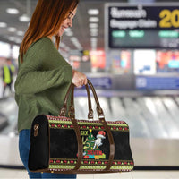 Six Seven Christmas Travel Bag Funny Santa and Green Hands - Wonder Print Shop