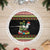 Six Seven Christmas Tree Skirt Funny Santa and Green Hands - Wonder Print Shop