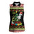 Six Seven Christmas Women Sleeveless Polo Shirt Funny Santa and Green Hands - Wonder Print Shop