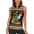 Six Seven Christmas Women Sleeveless Polo Shirt Funny Santa and Green Hands - Wonder Print Shop