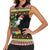 Six Seven Christmas Women Sleeveless Polo Shirt Funny Santa and Green Hands - Wonder Print Shop