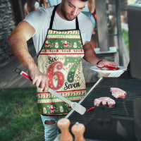 Funny Six Seven 67 Christmas Apron Christmas Santa Patterns - Wonder Print Shop