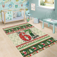 Funny Six Seven 67 Christmas Area Rug Christmas Santa Patterns - Wonder Print Shop