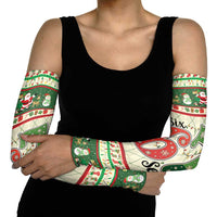 Funny Six Seven 67 Christmas Arm Sleeves Christmas Santa Patterns - Wonder Print Shop