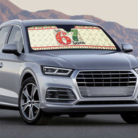Funny Six Seven 67 Christmas Auto Sun Shade Christmas Santa Patterns - Wonder Print Shop