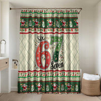 Funny Six Seven 67 Christmas Bathroom Set Christmas Santa Patterns - Wonder Print Shop