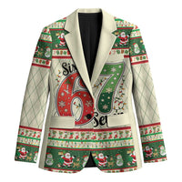 Funny Six Seven 67 Christmas Blazer Christmas Santa Patterns - Wonder Print Shop