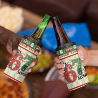 Funny Six Seven 67 Christmas 4 in 1 Can Cooler Tumbler Christmas Santa Patterns - Wonder Print Shop