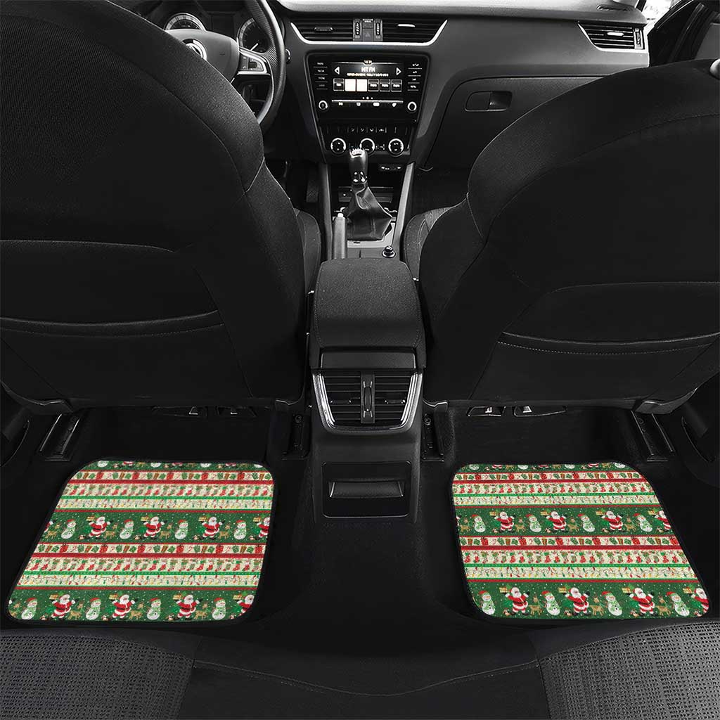 Funny Six Seven 67 Christmas Car Mats Christmas Santa Patterns - Wonder Print Shop