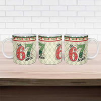 Funny Six Seven 67 Christmas Ceramic Mug Christmas Santa Patterns - Wonder Print Shop