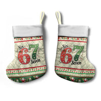 Funny Six Seven 67 Christmas Stocking Christmas Santa Patterns - Wonder Print Shop