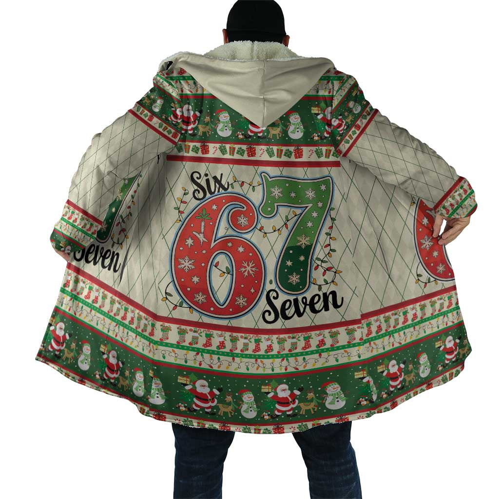 Funny Six Seven 67 Christmas Cloak Christmas Santa Patterns - Wonder Print Shop
