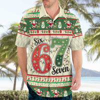 Funny Six Seven 67 Christmas Hawaiian Shirt Christmas Santa Patterns - Wonder Print Shop