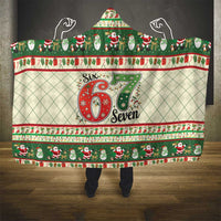 Funny Six Seven 67 Christmas Hooded Blanket Christmas Santa Patterns - Wonder Print Shop