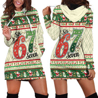 Funny Six Seven 67 Christmas Hoodie Dress Christmas Santa Patterns - Wonder Print Shop