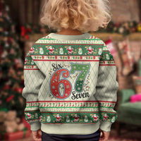 Funny Six Seven 67 Christmas Kid Ugly Christmas Sweater Christmas Santa Patterns - Wonder Print Shop
