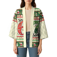 Funny Six Seven 67 Christmas Kimono Christmas Santa Patterns - Wonder Print Shop