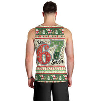 Funny Six Seven 67 Christmas Men Tank Top Christmas Santa Patterns - Wonder Print Shop