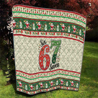Funny Six Seven 67 Christmas Quilt Christmas Santa Patterns - Wonder Print Shop