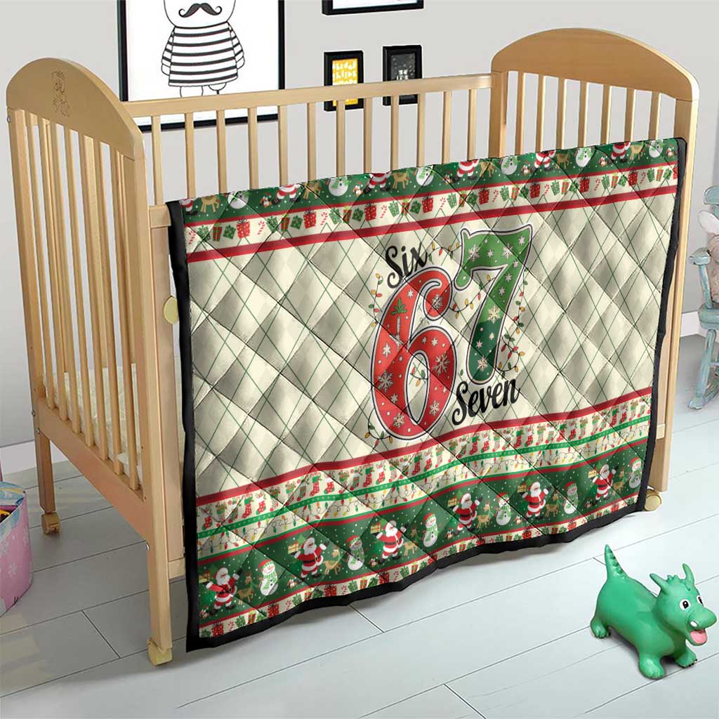 Funny Six Seven 67 Christmas Quilt Christmas Santa Patterns - Wonder Print Shop