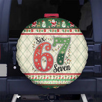 Funny Six Seven 67 Christmas Spare Tire Cover Christmas Santa Patterns - Wonder Print Shop