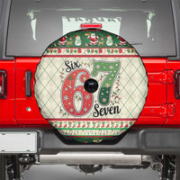 Funny Six Seven 67 Christmas Spare Tire Cover Christmas Santa Patterns - Wonder Print Shop