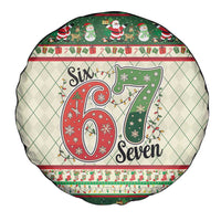Funny Six Seven 67 Christmas Spare Tire Cover Christmas Santa Patterns - Wonder Print Shop
