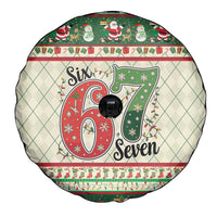 Funny Six Seven 67 Christmas Spare Tire Cover Christmas Santa Patterns - Wonder Print Shop