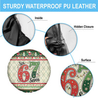 Funny Six Seven 67 Christmas Spare Tire Cover Christmas Santa Patterns - Wonder Print Shop