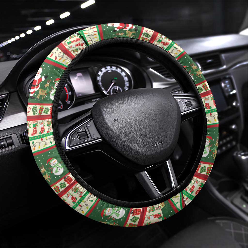 Funny Six Seven 67 Christmas Steering Wheel Cover Christmas Santa Patterns - Wonder Print Shop