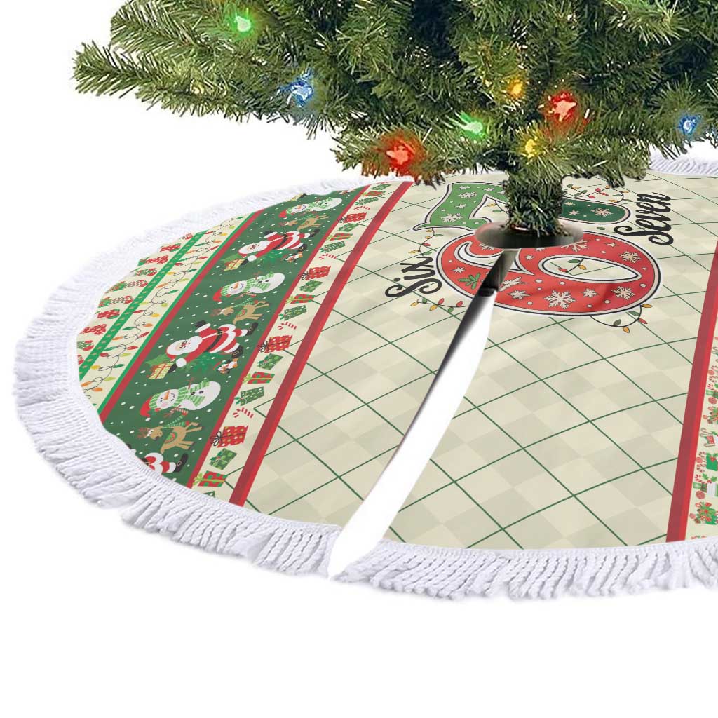 Funny Six Seven 67 Christmas Tree Skirt Christmas Santa Patterns - Wonder Print Shop