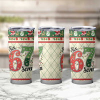 Funny Six Seven 67 Christmas Tumbler Cup Christmas Santa Patterns - Wonder Print Shop