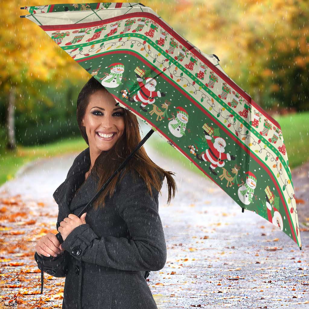 Funny Six Seven 67 Christmas Umbrella Christmas Santa Patterns - Wonder Print Shop