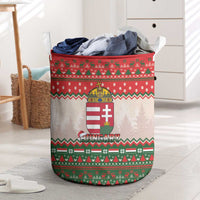 Hungary Christmas Laundry Basket Magyarorszag Boldog Karacsonyt - Wonder Print Shop