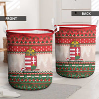 Hungary Christmas Laundry Basket Magyarorszag Boldog Karacsonyt - Wonder Print Shop