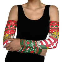 Hungary Christmas Arm Sleeves Magyarorszag Boldog Karacsonyt - Wonder Print Shop