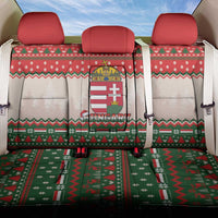 Hungary Christmas Back Car Seat Cover Magyarorszag Boldog Karacsonyt - Wonder Print Shop
