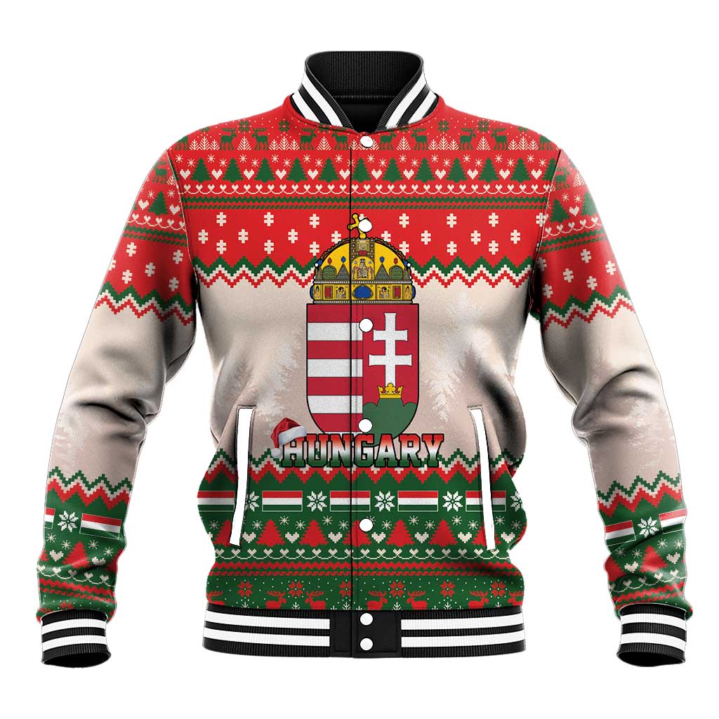 Hungary Christmas Baseball Jacket Magyarorszag Boldog Karacsonyt - Wonder Print Shop
