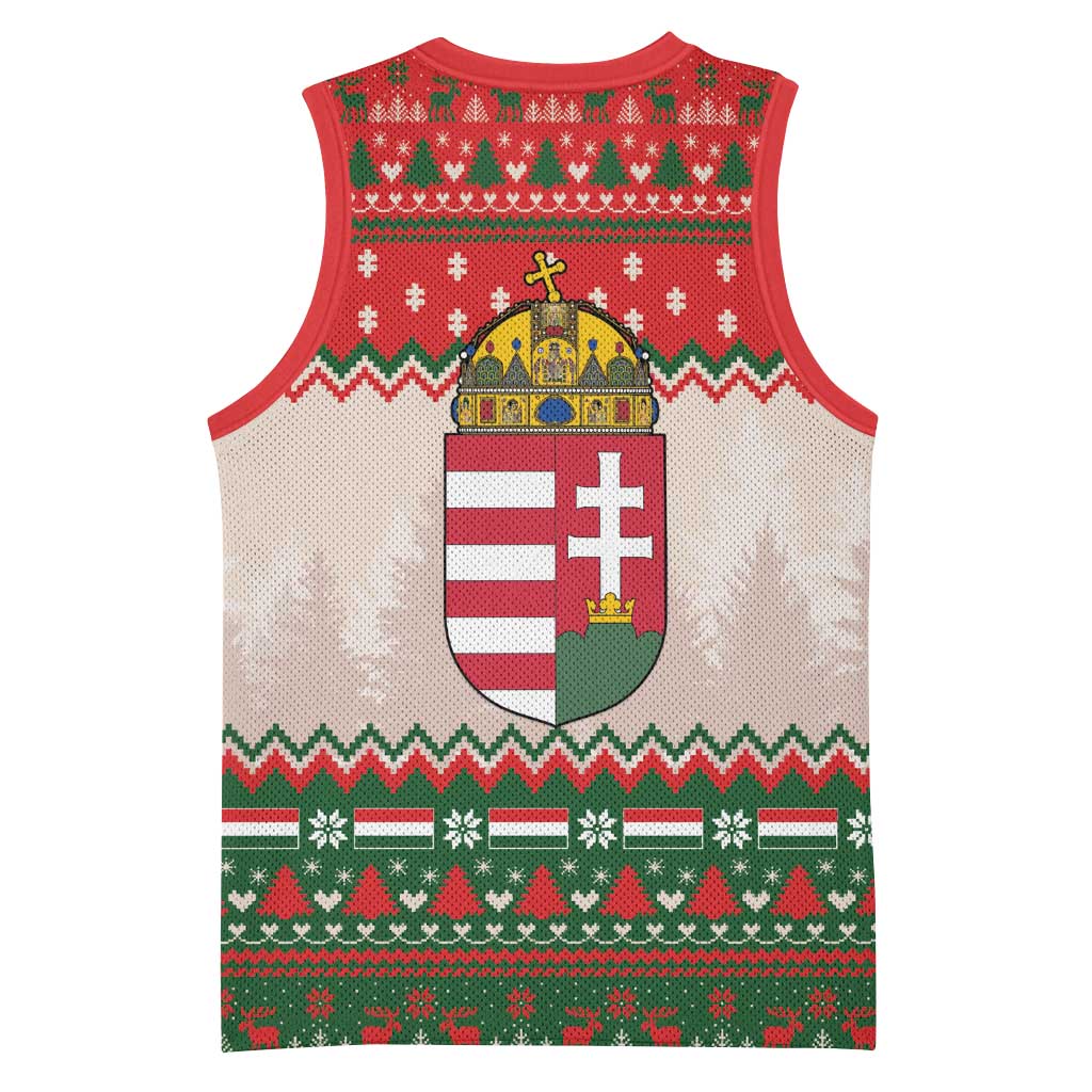 Hungary Christmas Basketball Jersey Magyarorszag Boldog Karacsonyt - Wonder Print Shop