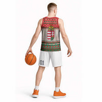 Hungary Christmas Basketball Jersey Magyarorszag Boldog Karacsonyt - Wonder Print Shop
