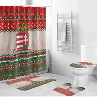 Hungary Christmas Bathroom Set Magyarorszag Boldog Karacsonyt - Wonder Print Shop