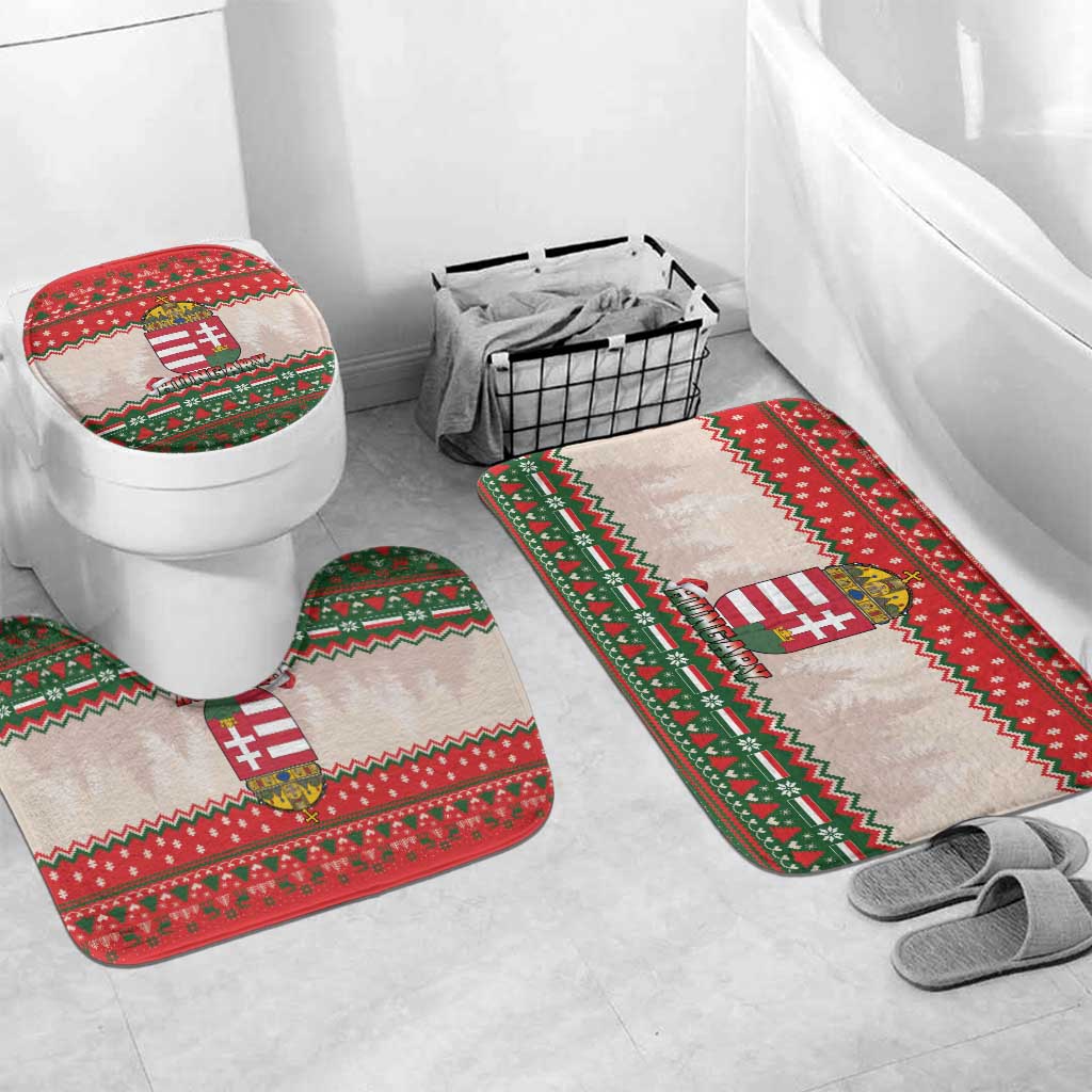 Hungary Christmas Bathroom Set Magyarorszag Boldog Karacsonyt - Wonder Print Shop