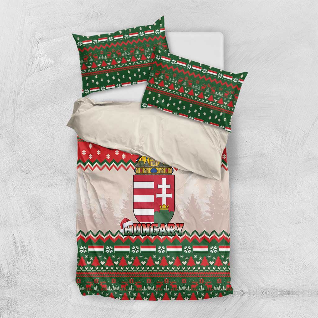 Hungary Christmas Bedding Set Magyarorszag Boldog Karacsonyt - Wonder Print Shop