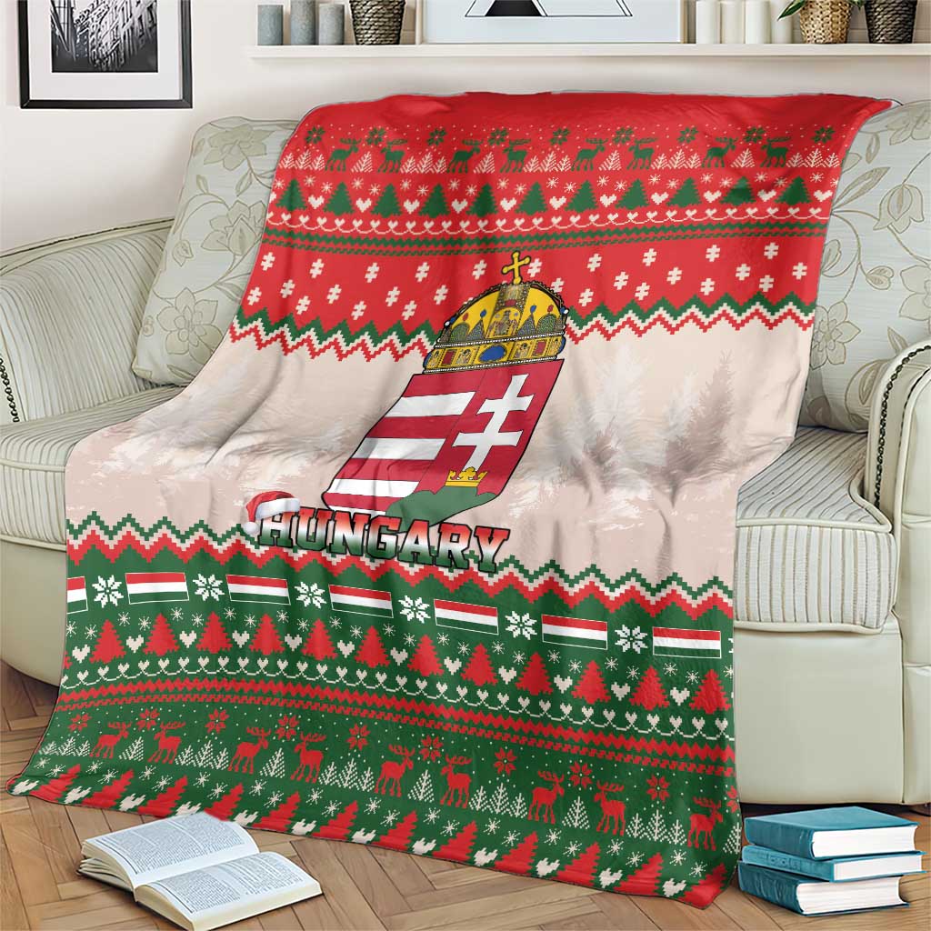 Hungary Christmas Blanket Magyarorszag Boldog Karacsonyt - Wonder Print Shop